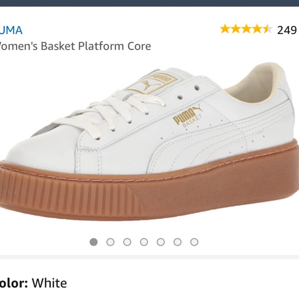 WHITE PUMA TRAINERS